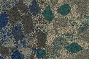 Ковровая плитка Interface Collection Human Connections Stone Course 8343002 Teal фото  | FLOORDEALER